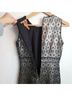 Tory Burch Graphic Silver Black Cocktail Dress Size 2 - photo 12