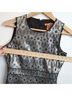 Tory Burch Graphic Silver Black Cocktail Dress Size 2 - photo 7