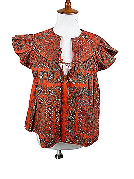 Ulla Johnson Short Sleeve Blouse