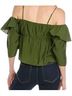 Vince. Green Short Sleeve Blouse Size S - photo 2