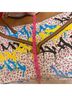 L.A.M.B. Floral Graphic Yellow Blue Leather Shoulder Bag One size - photo 9