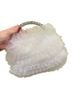 Badgley Mischka 100% Polyester White Clutch One size - photo 1