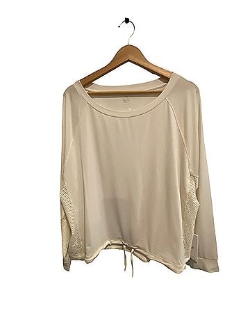 Johnny Was Calme Effect mesh contrast pullover Long Sleeve Top (view 1)