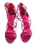 Shoedazzle 100% Polyurethane Pink Heels Size 8 1/2 - photo 1