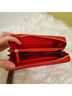MICHAEL Michael Kors 100% Leather Solid Red Orange Leather Wallet One size - photo 6