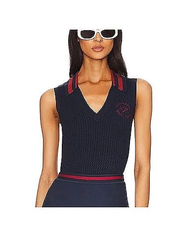 Onia x WeWoreWhat Revolve V Neck Polo Tank sweater Polo (view 1)
