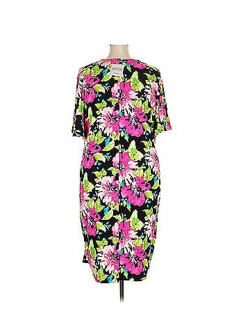 Kasper Black Pink Perfect Multicolored Cocktail Dress (view 2)