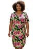 Kasper Floral Multi Color Cocktail Dress Size 3X - photo 1