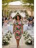 Kasper Floral Multi Color Cocktail Dress Size 3X - photo 4