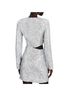 Jonathan Simkhai Solid Silver Cocktail Dress Size 8 - photo 2