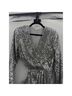 Jonathan Simkhai Solid Silver Cocktail Dress Size 8 - photo 4