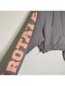 ROTATE 100% Cotton Gray Pink Pullover Hoodie Size M - photo 5