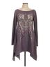 Vocal Purple Long Sleeve Blouse Size L - photo 1
