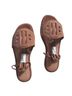 Maje 100% Leather Brown Sandals Size 6 1/2 - photo 3