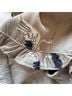 T Tahari 100% Polyester Print Tan White Short Sleeve Blouse Size S - photo 6