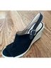 Coach 100% Suede Black Wedges Size 9 - photo 4