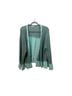 Pol 95% Polyester 5% Spandex 100% Cotton Solid Blue Cardigan Size S - photo 1