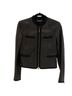 Diane von Furstenberg 100% Leather Black Leather Jacket Size 6 - photo 1