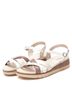 XTI White Women's Low Wedge Sandals Size 6 - photo 4