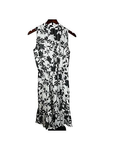 White House Black Market NWT Floral Tiered Halter Mini Dress, Sz XS Cocktail Dress (view 2)