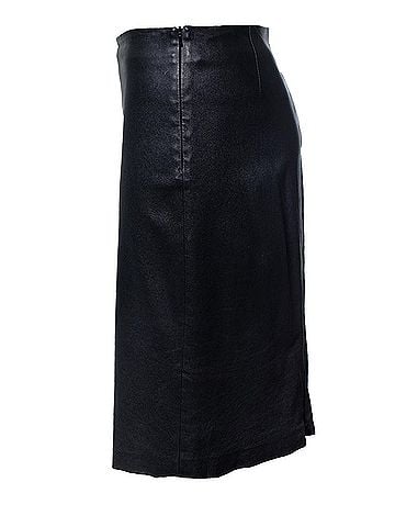 The Row The Row, leather midi skirt with zipper (view 2)