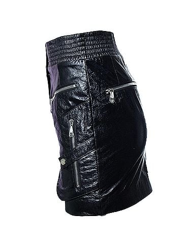 Philipp Plein Philipp Plein, coated leather skirt (view 2)