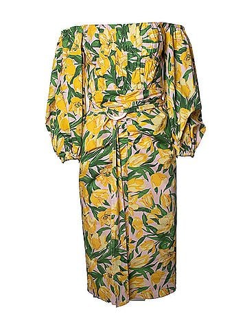 Carolina Herrera Carolina Herrera, floral belted midi dress (view 1)