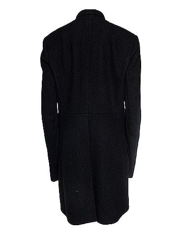 Rick Owens Rick Owens, Black wool minimalist overcoat (view 2)