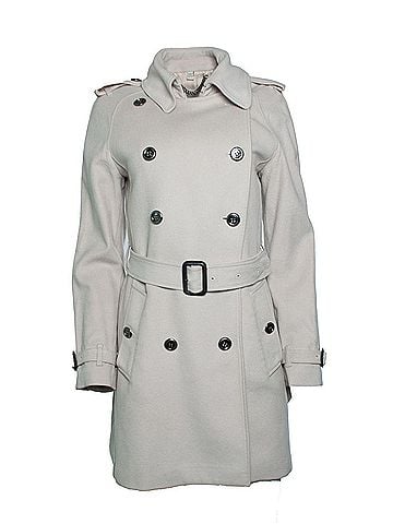 Burberry Burberry, Beige trenchcoat in wool (view 2)