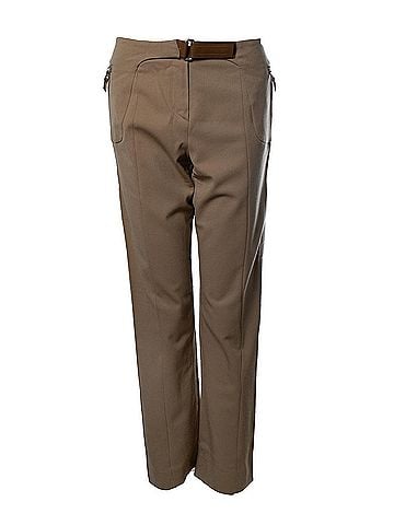 Prada Prada, brown pantalon with leather velcro closure (view 1)