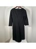 Talbots Black White Gold Cocktail Dress Size 2 - photo 4