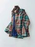 Free People 100% Cotton 100% Polyester Plaid Green Brown Jacket Size M - photo 9