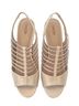 East5th Gold Ivory Heels Size 8 1/2 - photo 2