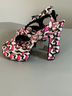 Express 100% Polyester Multi Color Heels Size 8 1/2 - photo 4