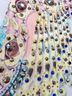 Camilla Jacquard Floral Snake Print Damask Paisley Bow Print Graphic Tropical Blue Jumpsuit Size 6 - photo 5
