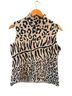 St. John Animal Print Multi Color Sleeveless Top Size S - photo 2
