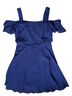 ASOS 100% Polyester 100% Polyester 100% Polyester 100% Polyester Solid Blue Cocktail Dress Size 12 - photo 1