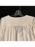 Trina Turk 100% Polyester Solid White Ivory Long Sleeve Blouse Size S - photo 4