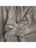 Trina Turk 100% Polyester Solid White Ivory Long Sleeve Blouse Size S - photo 8