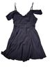 Lulus 100% Polyester 100% Polyester Black Cocktail Dress Size L - photo 2