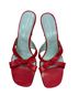 Sigerson Morrison 100% Leather Red Heels Size 9 - photo 2