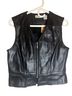 Ann Taylor 100% Leather 100% Acetate Black Vest Size M - photo 1