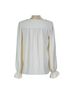 Trina Turk 100% Polyester Solid White Ivory Long Sleeve Blouse Size S - photo 2