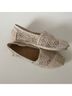TOMS 100% Other Floral Ivory Flats Size 6 1/2 - photo 4
