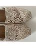 TOMS 100% Other Floral Ivory Flats Size 6 1/2 - photo 6
