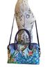 Anuschka 100% Leather Tropical Multi Color Blue Leather Satchel One size - photo 1