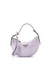 Prada 100% Leather Purple Arque Half Moon Hobo Leather Small One size - photo 1