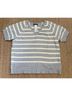 Lane Bryant Stripes Gray White Short Sleeve Top Size 18 - photo 4