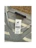 Lane Bryant Stripes Gray White Short Sleeve Top Size 18 - photo 6