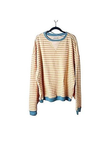 Free People Classic Striped Oversized Crewneck Long Sleeve T-Shirt (view 1)